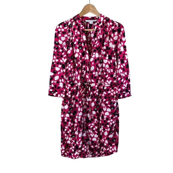 DIANE VON FURSTENBERG Freya Silk Poppy Floral Dress - Picture 2 of 12